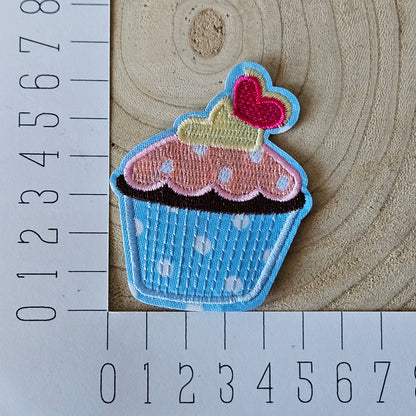 Strijk embleem - Iron on Patch -  Cupcake