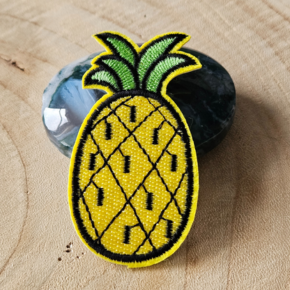Strijk embleem - Iron on Patch -  Ananas