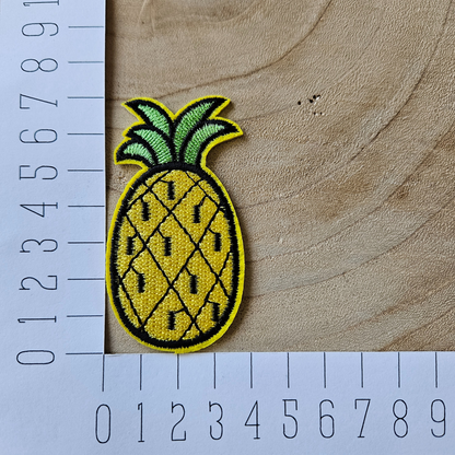 Strijk embleem - Iron on Patch -  Ananas