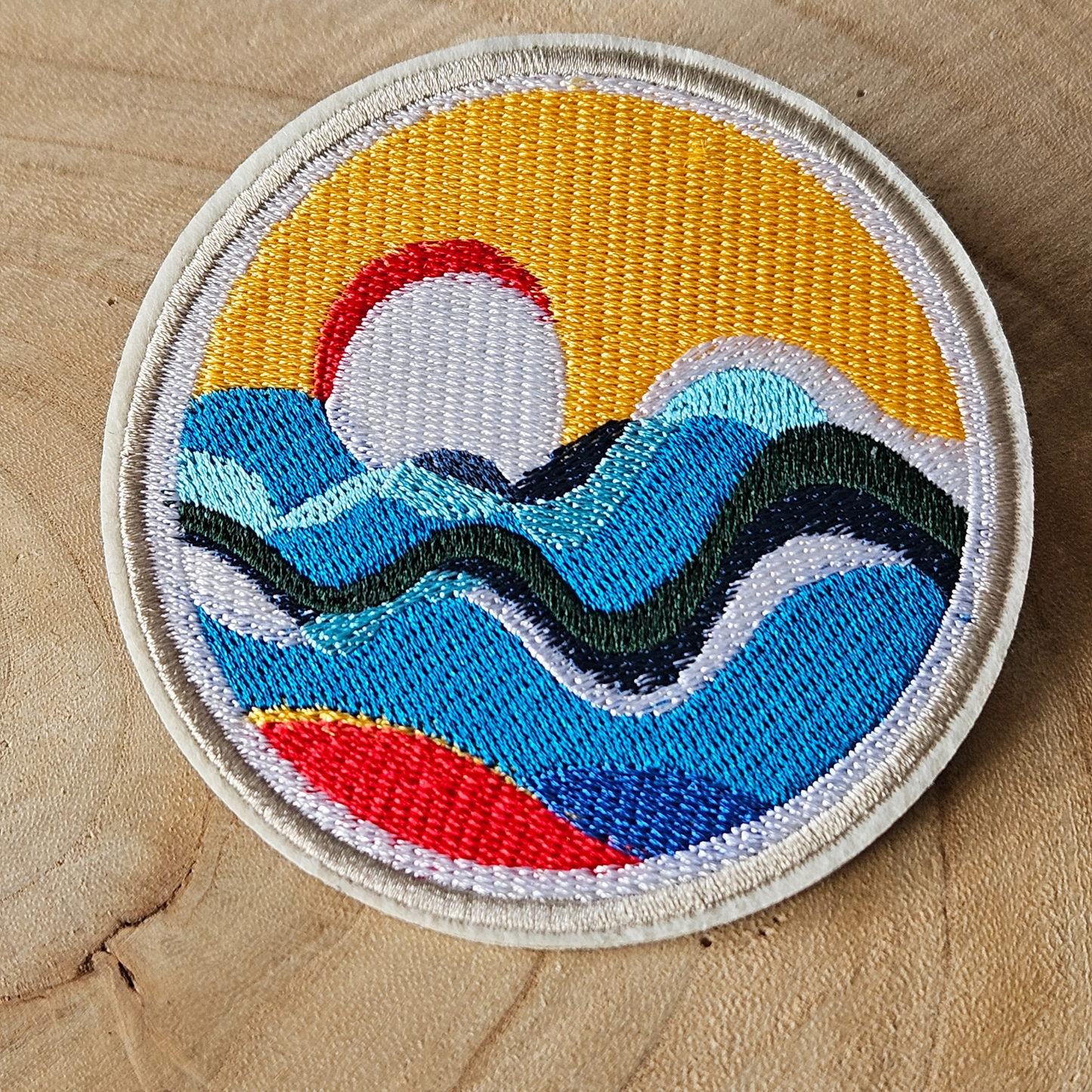 Strijk embleem - Iron on Patch -  Zonsondergang