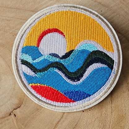 Strijk embleem - Iron on Patch -  Zonsondergang