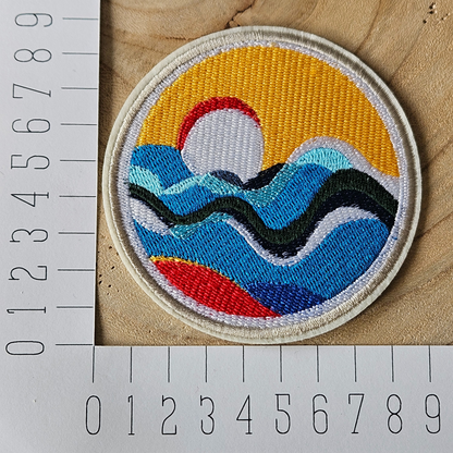 Strijk embleem - Iron on Patch -  Zonsondergang