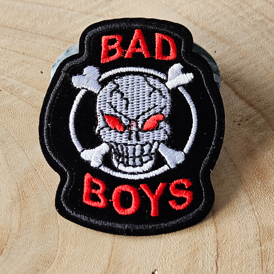 Strijk embleem  -  Iron on Patch - Skelet bad boys