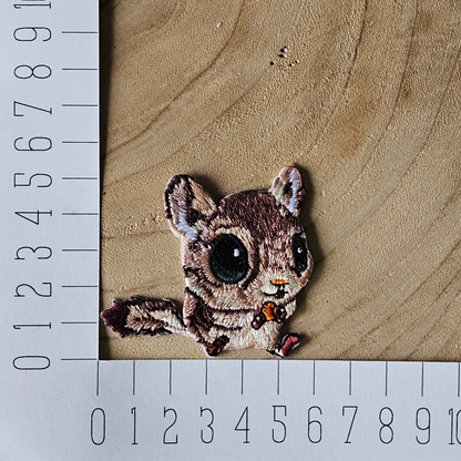 Strijk embleem - Iron on Patch -  Vliegende eekhoorn