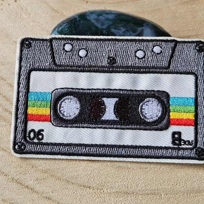 Strijk embleem - Iron on Patch - Cassettebandje