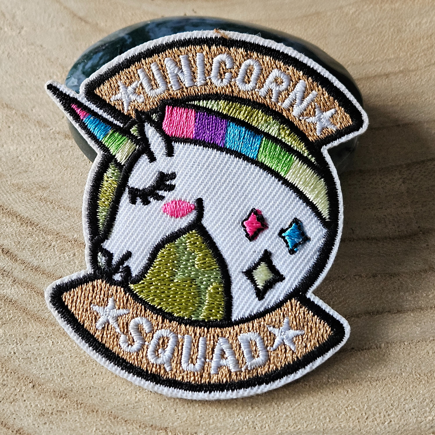 Strijk embleem - Iron on Patch - Unicorn squad