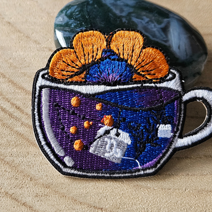 Strijk embleem - Iron on Patch - Kopje thee