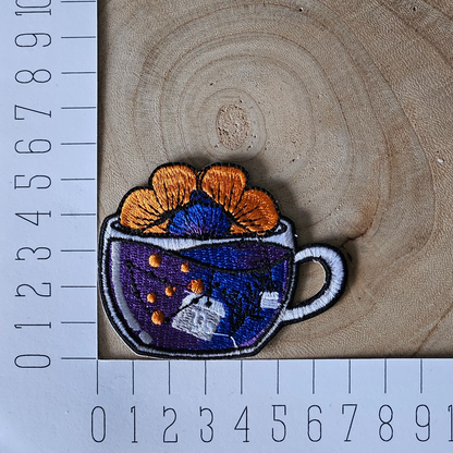 Strijk embleem - Iron on Patch - Kopje thee