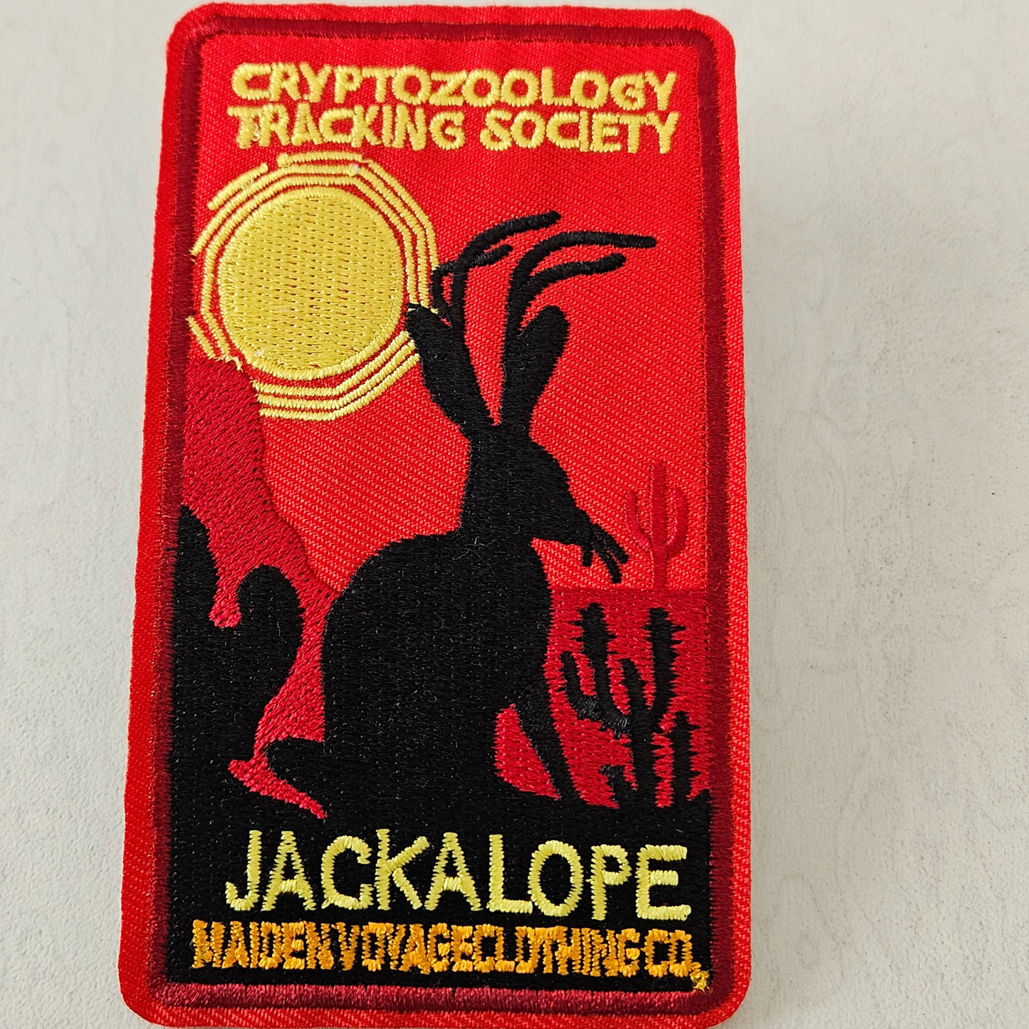 Strijk embleem  -  Iron on Patch - Jackalope