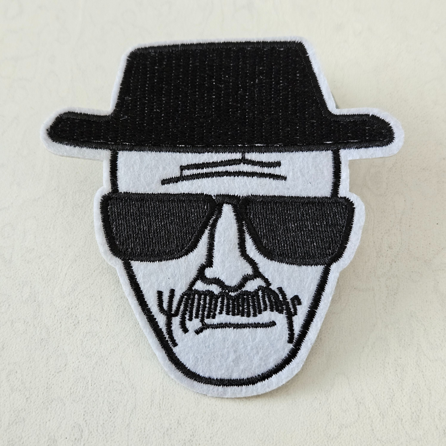 Strijk embleem  -  Iron on Patch - Man met hoed