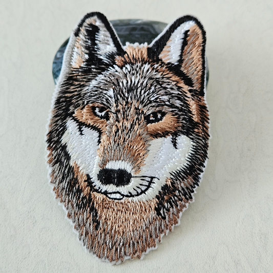 Strijk embleem  -  Iron on Patch - Wolf