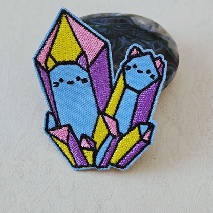 Strijk embleem  -  Iron on Patch - Edelstenen