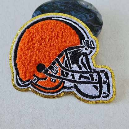 Strijk embleem  -  Iron on Patch - Rugby helm