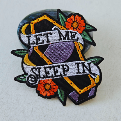 Strijk embleem  -  Iron on Patch - Kits - Let me sleep in