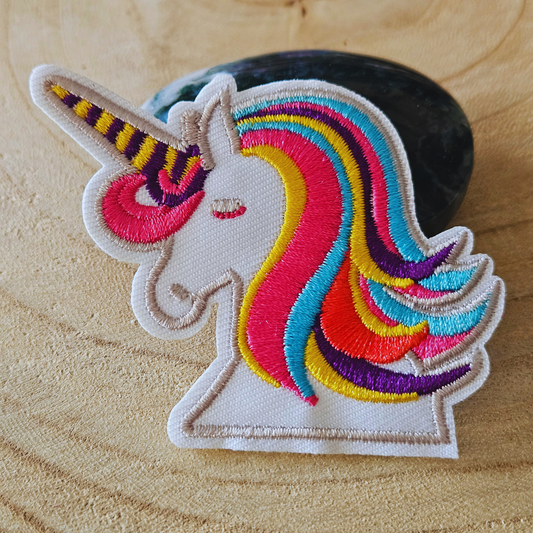 Strijk embleem  -  Iron on Patch - Eenhoorn