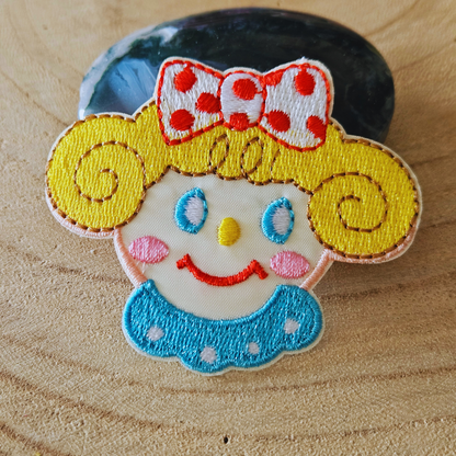 Strijk embleem  -  Iron on Patch - Clowntje