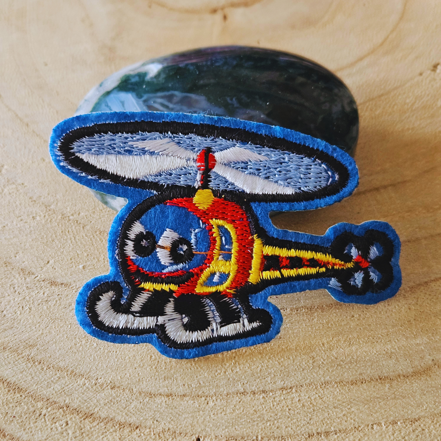 Strijk embleem  -  Iron on Patch - Helikopter
