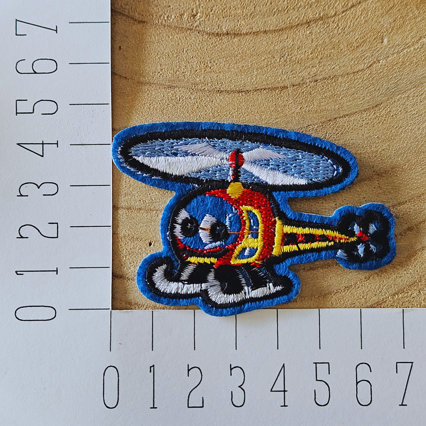 Strijk embleem  -  Iron on Patch - Helikopter