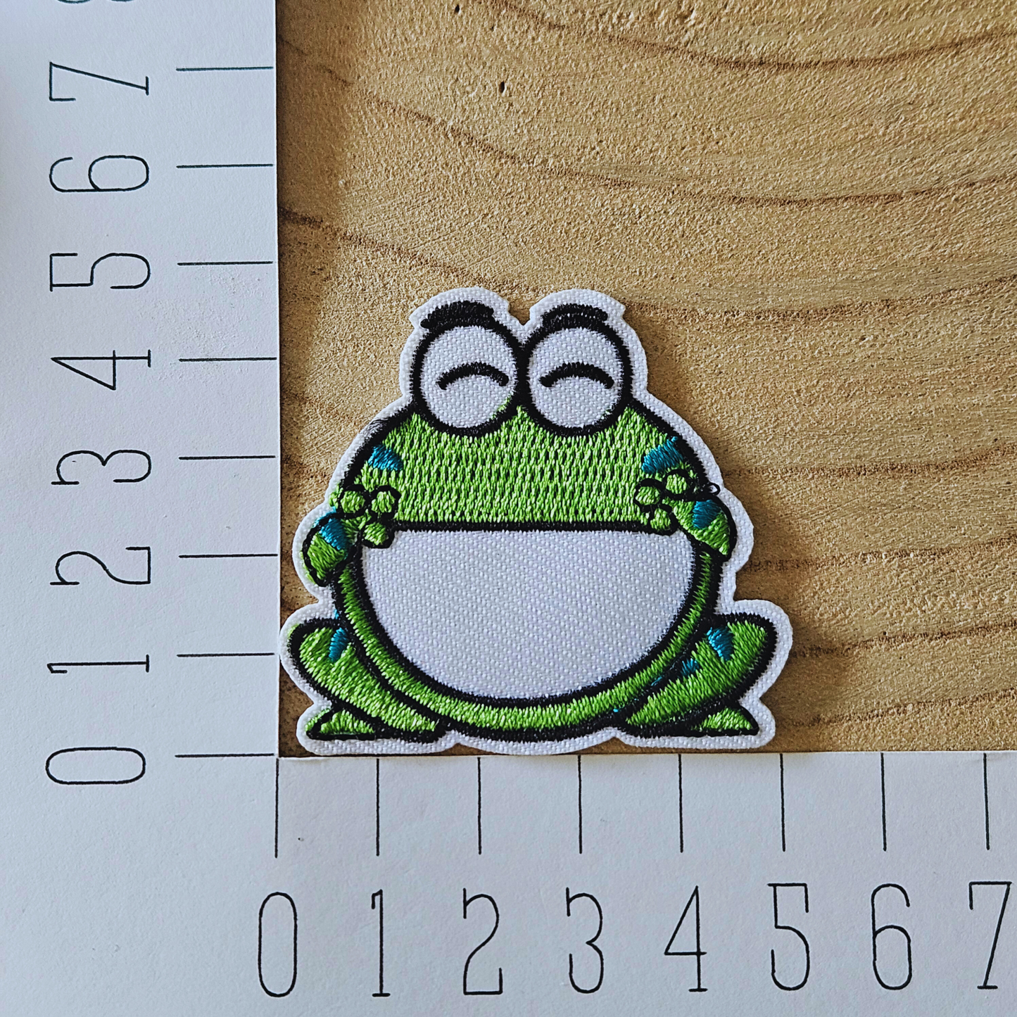 Strijk embleem  -  Iron on Patch - Kikker