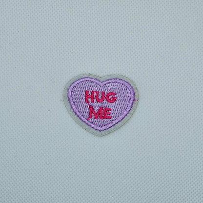 Strijk embleem  -  Iron on Patch - Hart - Hug me