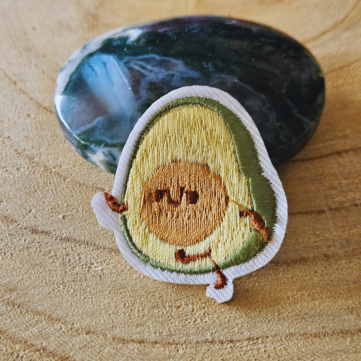 Strijk embleem  -  Iron on Patch - Avocado