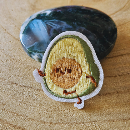 Strijk embleem  -  Iron on Patch - Avocado