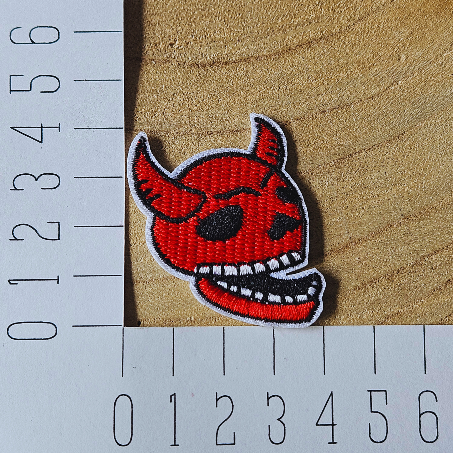 Strijk embleem  -  Iron on Patch - Duivel