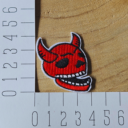 Strijk embleem  -  Iron on Patch - Duivel