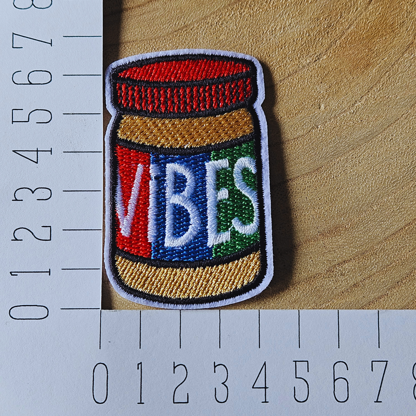 Strijk embleem  -  Iron on Patch - Vibes