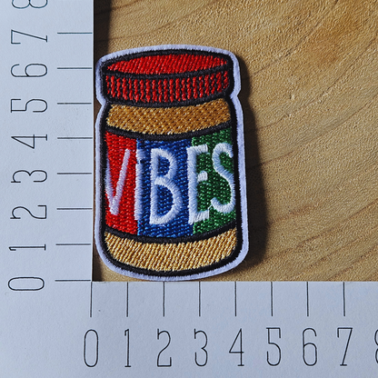Strijk embleem  -  Iron on Patch - Vibes