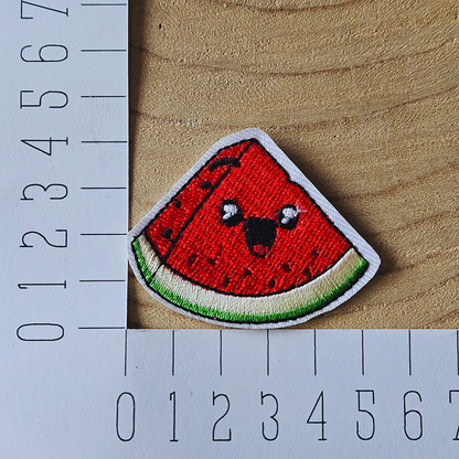 Strijk embleem  -  Iron on Patch - Water meloen partje