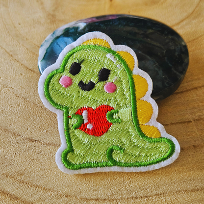 Strijk embleem  -  Iron on Patch - Dino