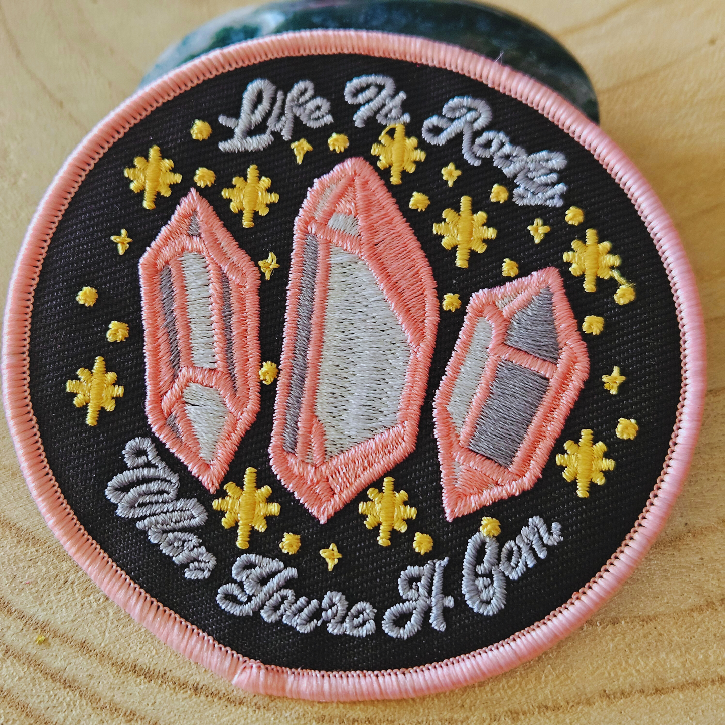 Strijk embleem  -  Iron on Patch - Edelstenen, you're a gem