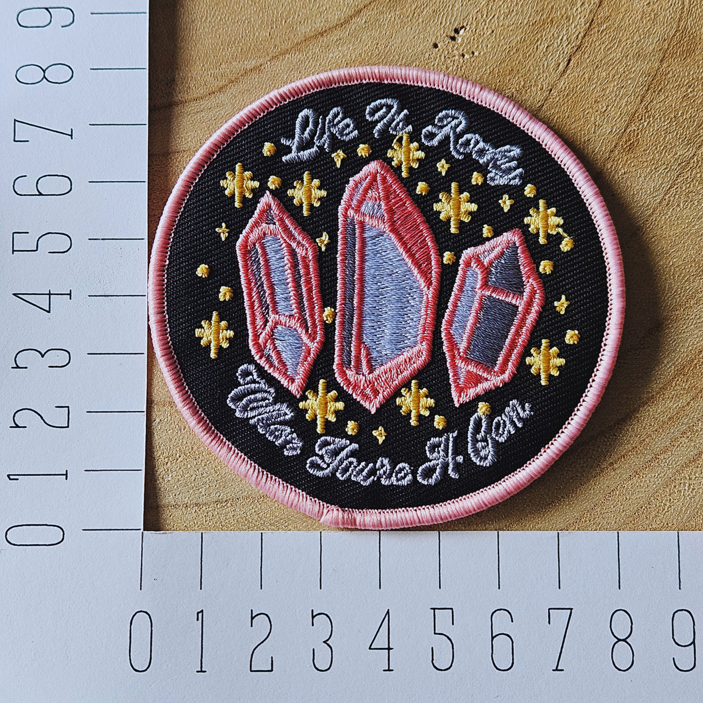 Strijk embleem  -  Iron on Patch - Edelstenen, you're a gem