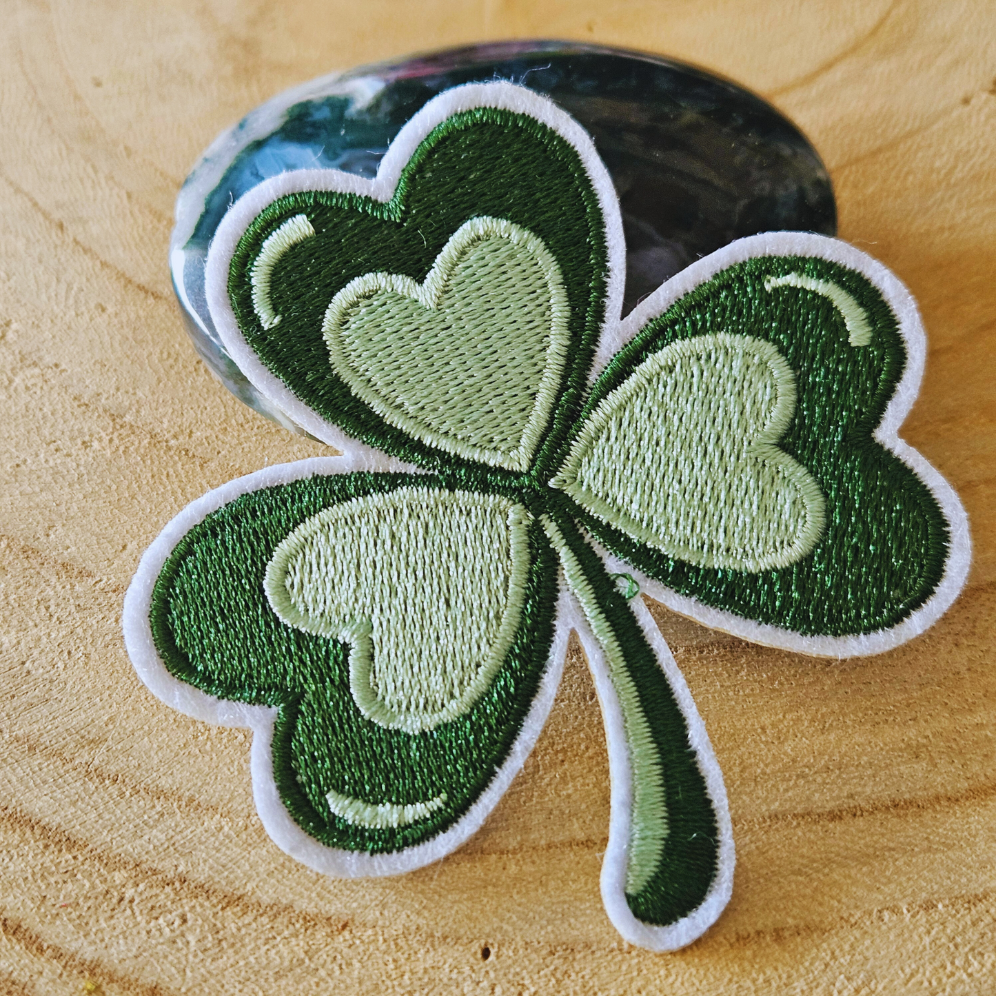 Strijk embleem  -  Iron on Patch - Klavertje 3