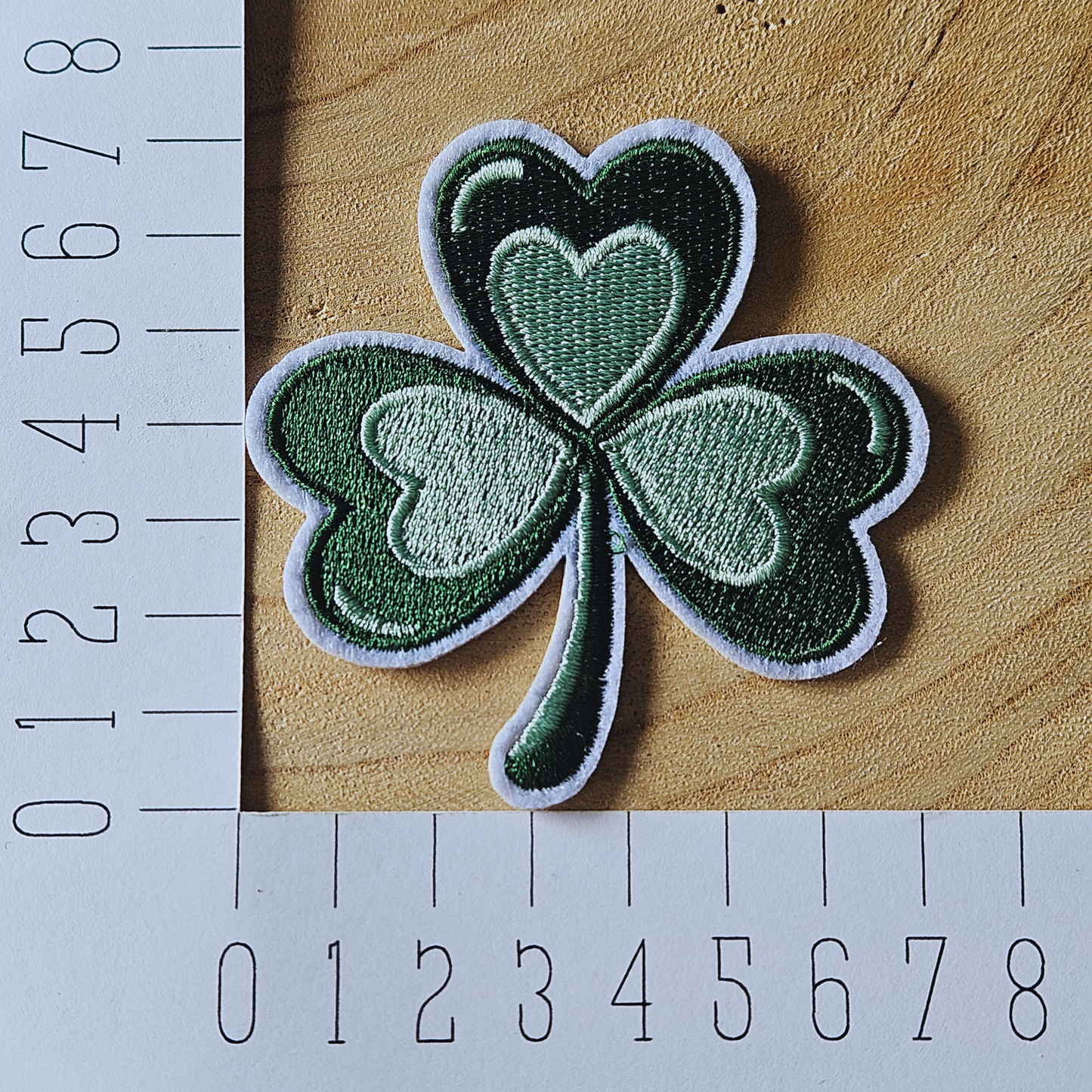 Strijk embleem  -  Iron on Patch - Klavertje 3