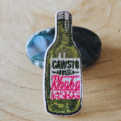 Strijk embleem  -  Iron on Patch - Fles