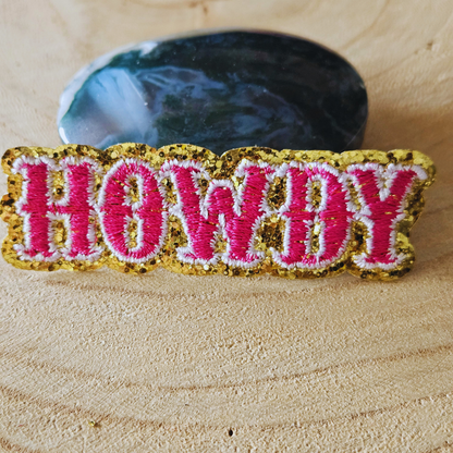 Strijk embleem  -  Iron on Patch - Howdy