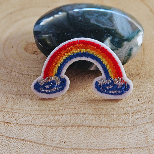Strijk embleem  -  Iron on Patch - Regenboog