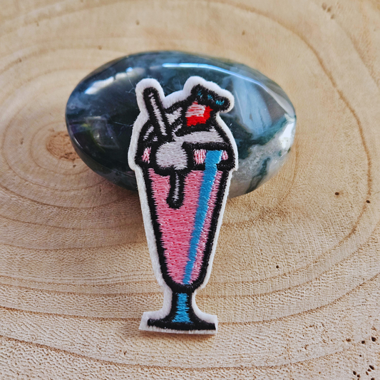 Strijk embleem  -  Iron on Patch - Milkshake
