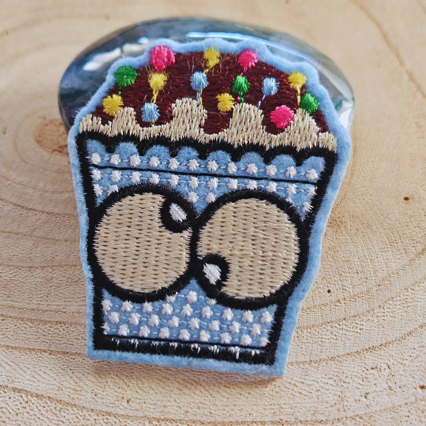 Strijk embleem  -  Iron on Patch - Cupcake