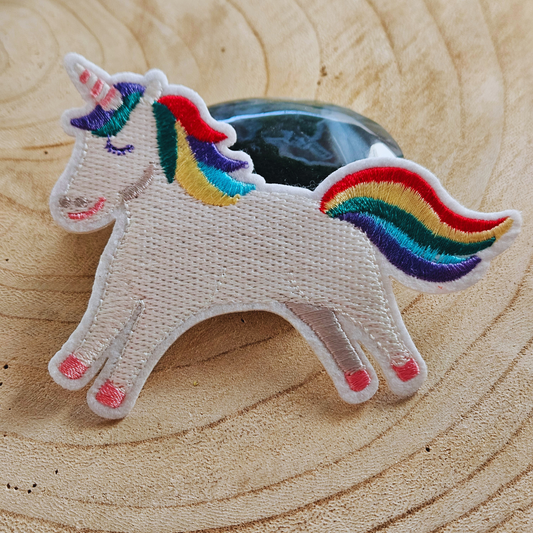 Strijk embleem  -  Iron on Patch - Eenhoorn