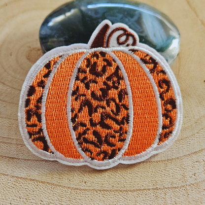 Strijk embleem  -  Iron on Patch - Pompoen oranje