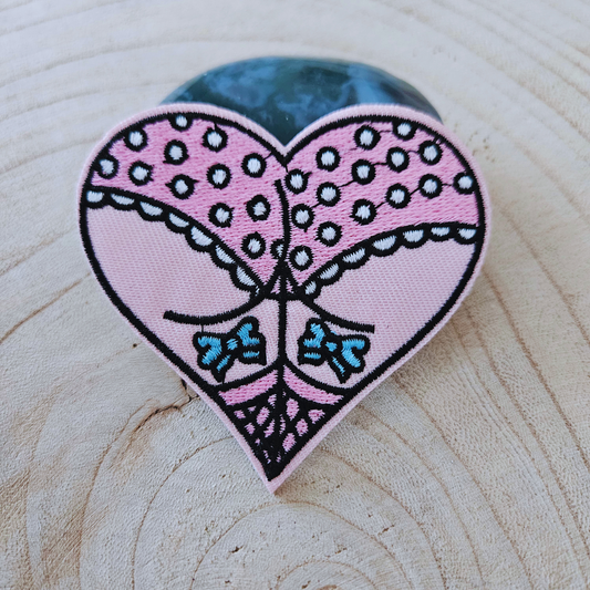 Strijk embleem  -  Iron on Patch - Hart