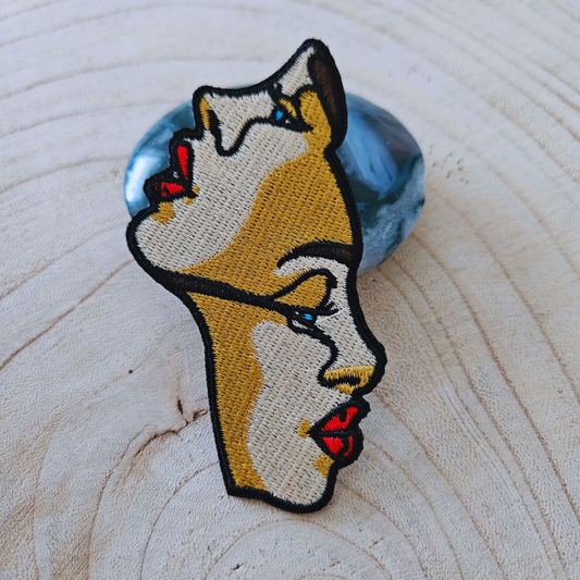 Strijk embleem  -  Iron on Patch - 2 gezichten