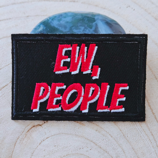 Strijk embleem  -  Iron on Patch - Ew, people