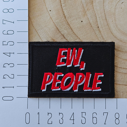 Strijk embleem  -  Iron on Patch - Ew, people