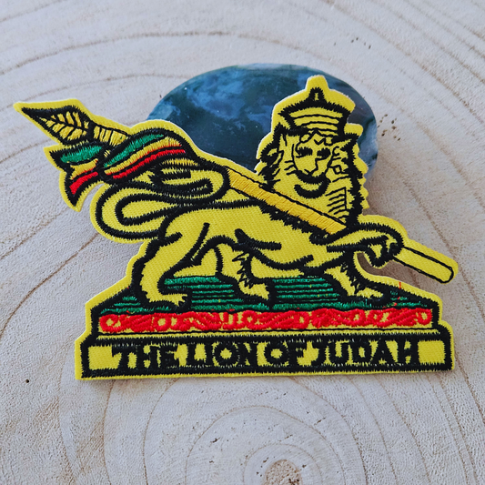Strijk embleem  -  Iron on Patch - The Lion of Judah