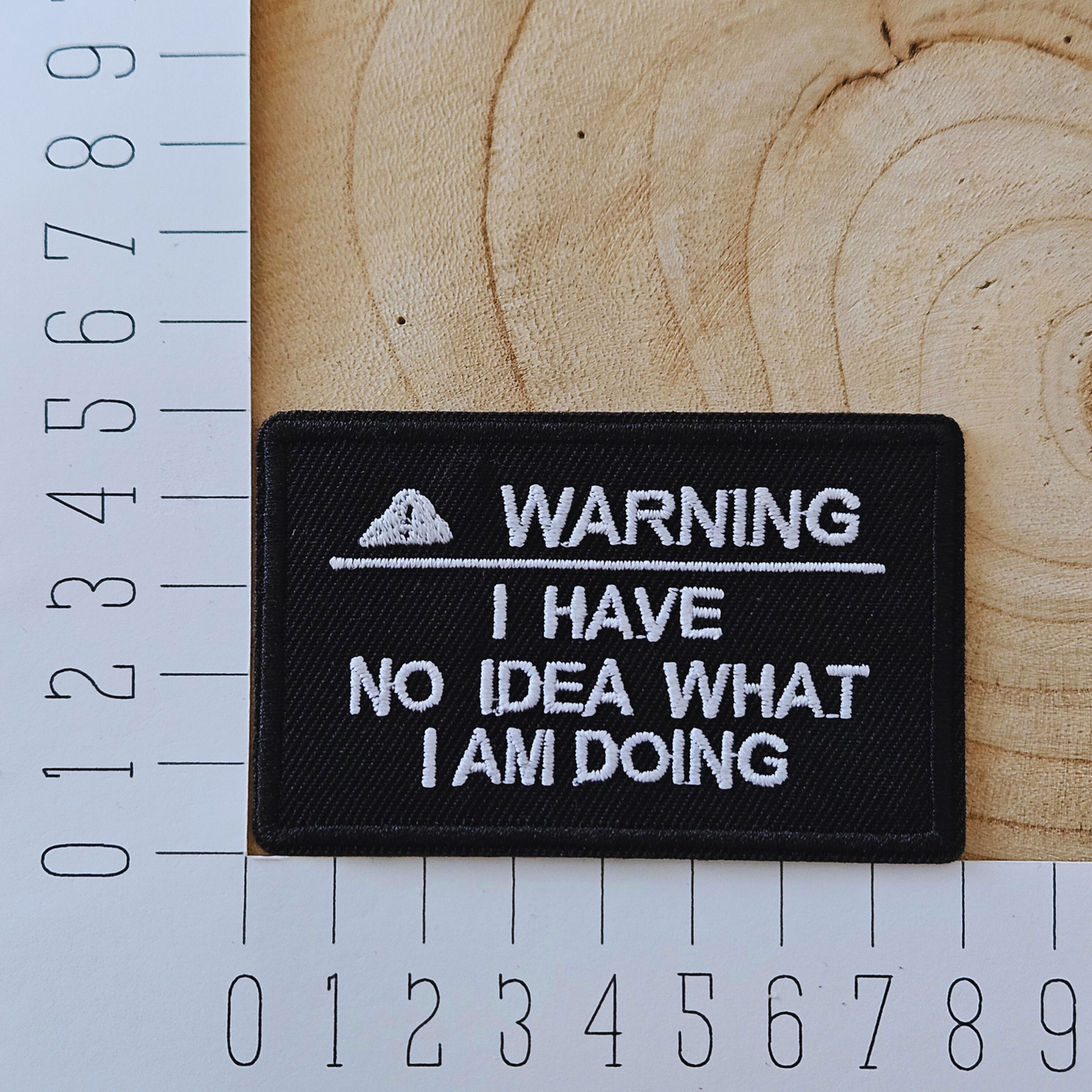 Strijk embleem  -  Iron on Patch - Warning I have no idea what I am doing