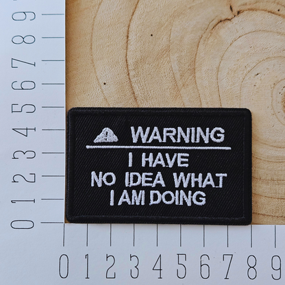 Strijk embleem  -  Iron on Patch - Warning I have no idea what I am doing